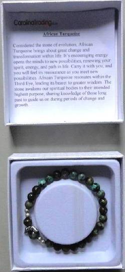 African Turquoise Angel Bracelet